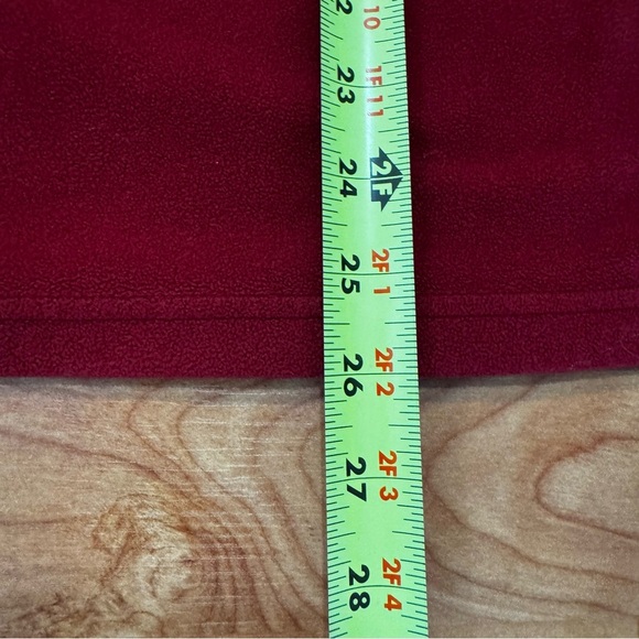 Vtg The North Face Red Burgundy 1/4 Zip Fleece Pullover Men’s Sz Med TNF Fleece - Picture 13 of 16